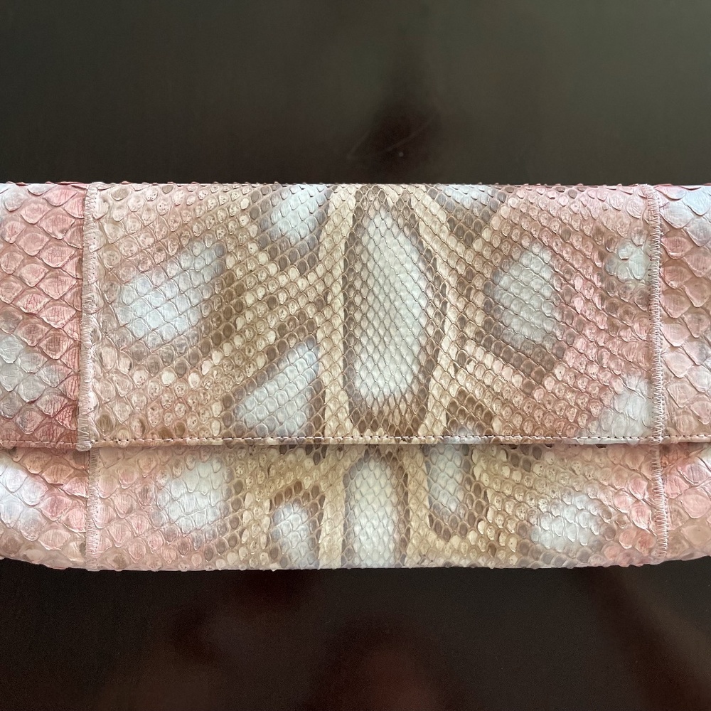 Carlos Falchi Python Clutch